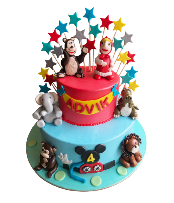 Animal Theme Cake