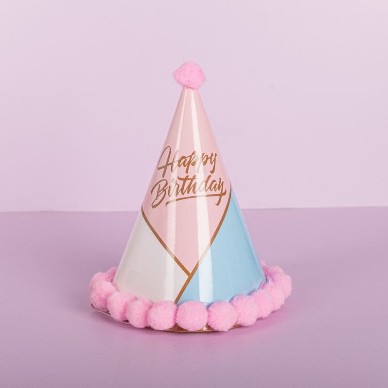 Pink Happy Bday Topper 