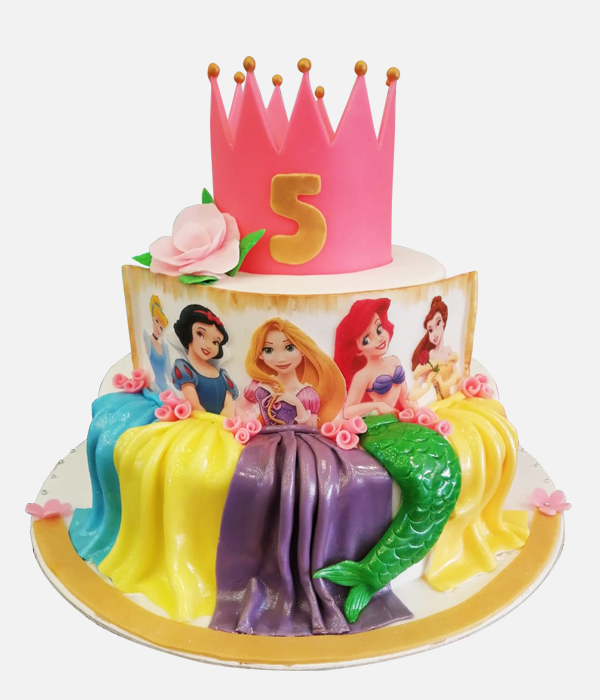 Disney Princess Cake full fondant