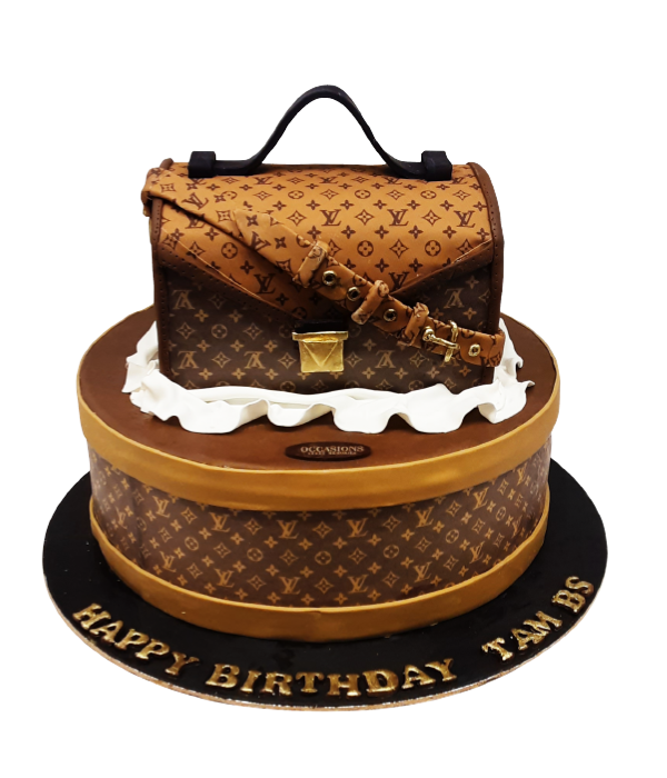 LV Bag Theme Cake