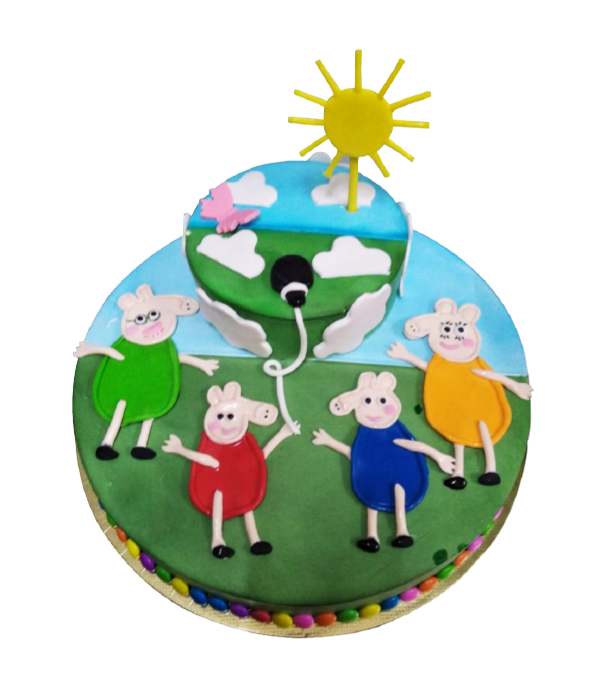 Peppa Pig &amp; Sun Cake 