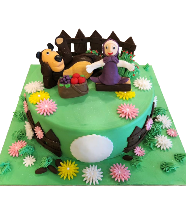 Garden Theme Cake