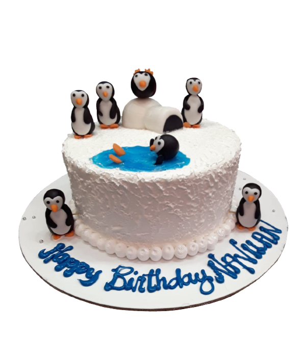 Penguin Theme Cake