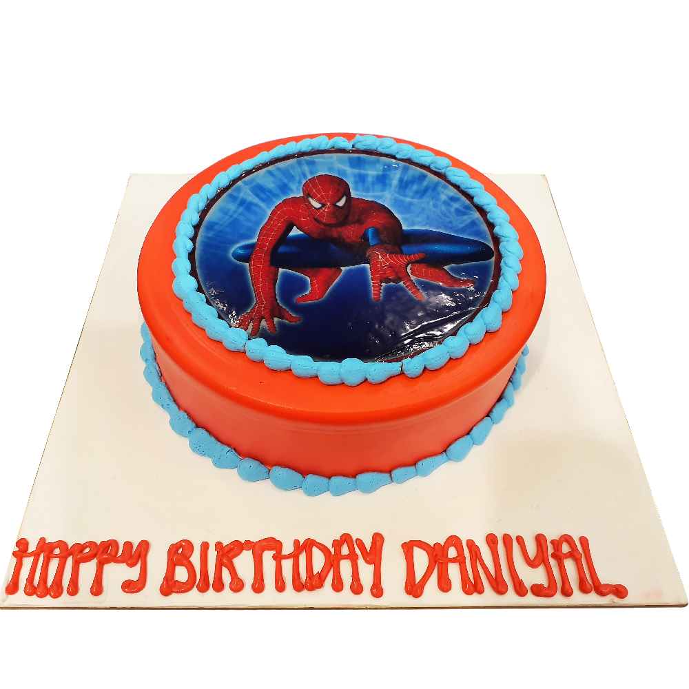 Spiderman Photo Cake