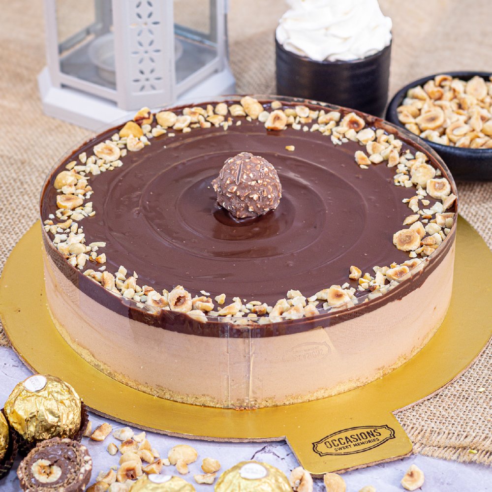 FERRERO COLD CHEESE CAKE (EGGLESS)
